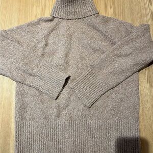 Frank & Oak Taupe Turtleneck Sweater